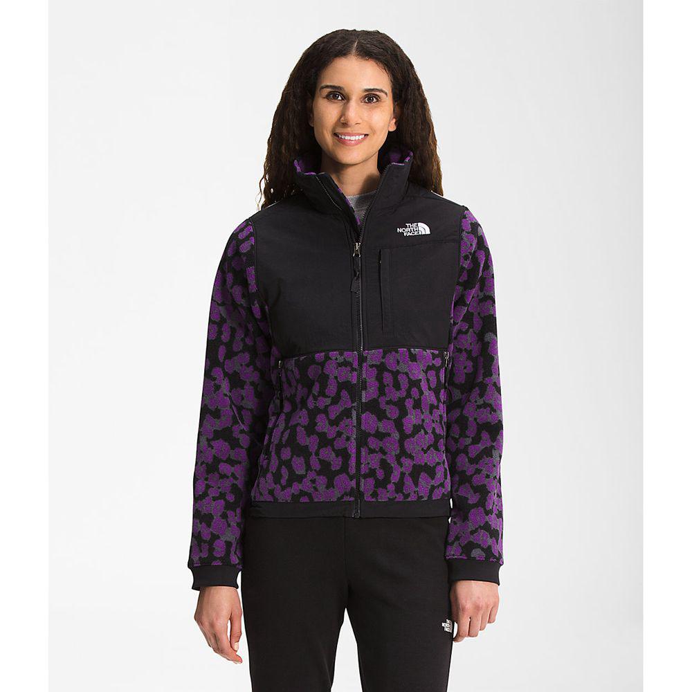 The North Face Printed Denali 2 Γυναικεια Μπουφάν Fleece - Μωβ Λεοπαρ (FUZV18973)